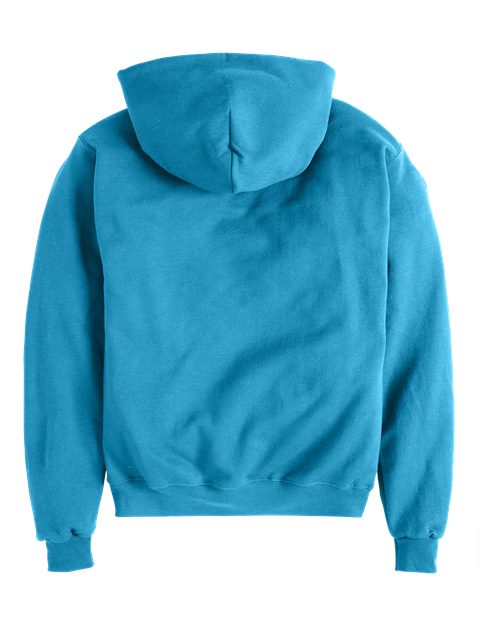 Powerblend® Hooded Sweatshirt - Back - B22884263 - Blue Lagoon