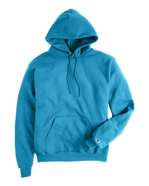 Powerblend® Hooded Sweatshirt - Front - B22884263 - Blue Lagoon