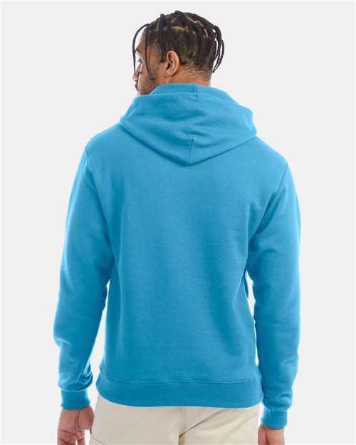 Powerblend® Hooded Sweatshirt - OnModelBack - B22884263 - Blue Lagoon