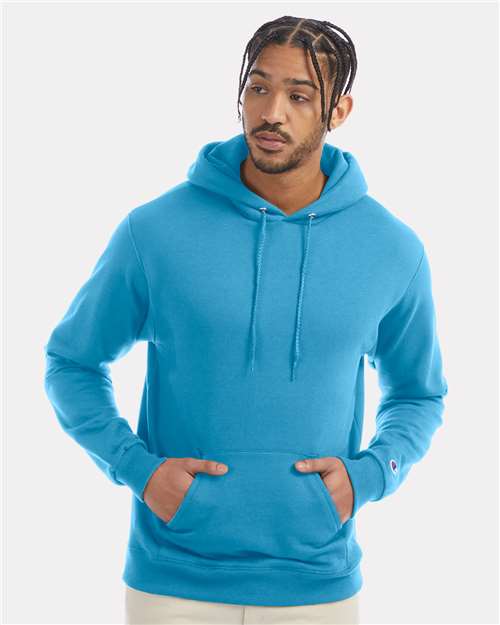 Powerblend® Hooded Sweatshirt - OnModelFront - B22884263 - Blue Lagoon