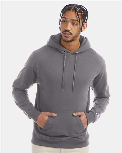 Powerblend® Hooded Sweatshirt - OnModelFront - B22884133 - Stone Grey