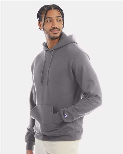 Powerblend® Hooded Sweatshirt - OnModelSide - B22884133 - Stone Grey