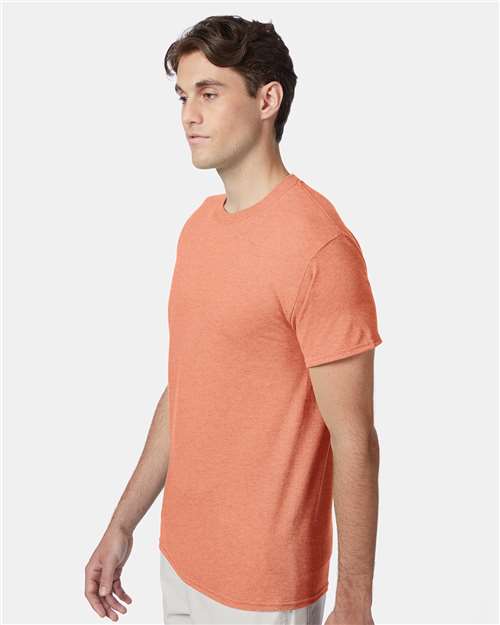 Perfect-T Triblend T-Shirt - OnModelSide - B34200333 - Cantaloupe Heather