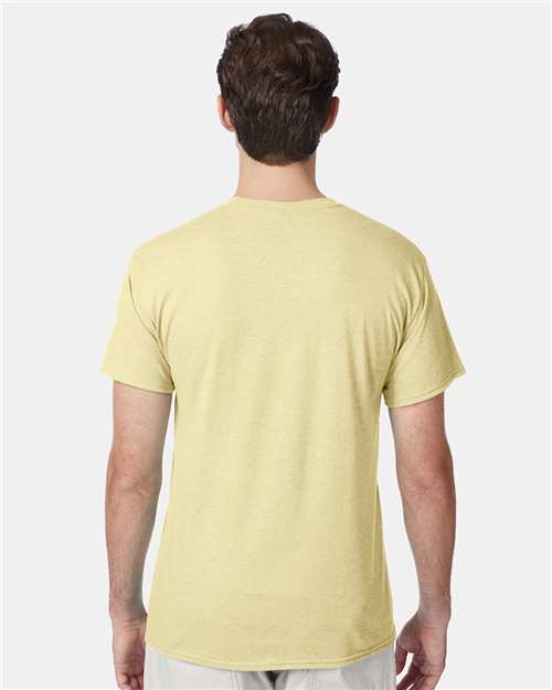 Perfect-T Triblend T-Shirt - OnModelBack - B34200403 - Lemon Meringue Heather
