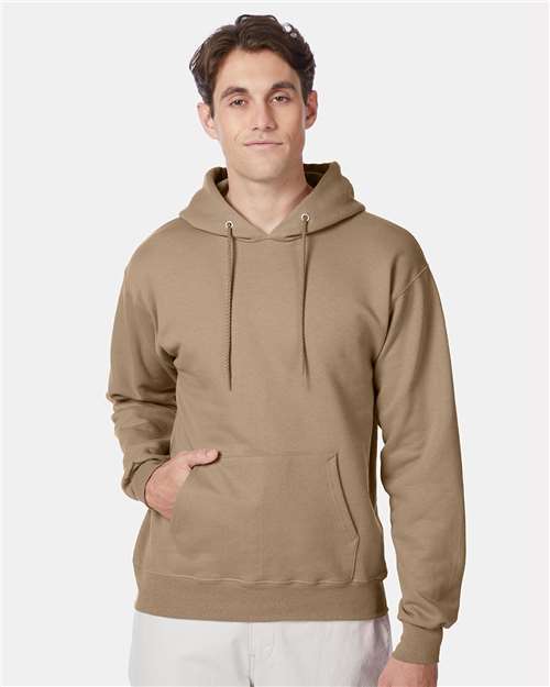 Ultimate Cotton® Hooded Sweatshirt - OnModelFront - B22200363 - Pebble