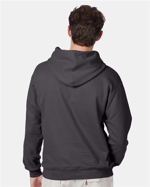 Ultimate Cotton® Hooded Sweatshirt - OnModelBack - B22200513 - Smoke Grey