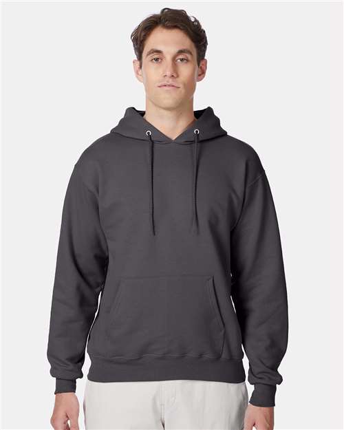 Ultimate Cotton® Hooded Sweatshirt - OnModelFront - B22200513 - Smoke Grey