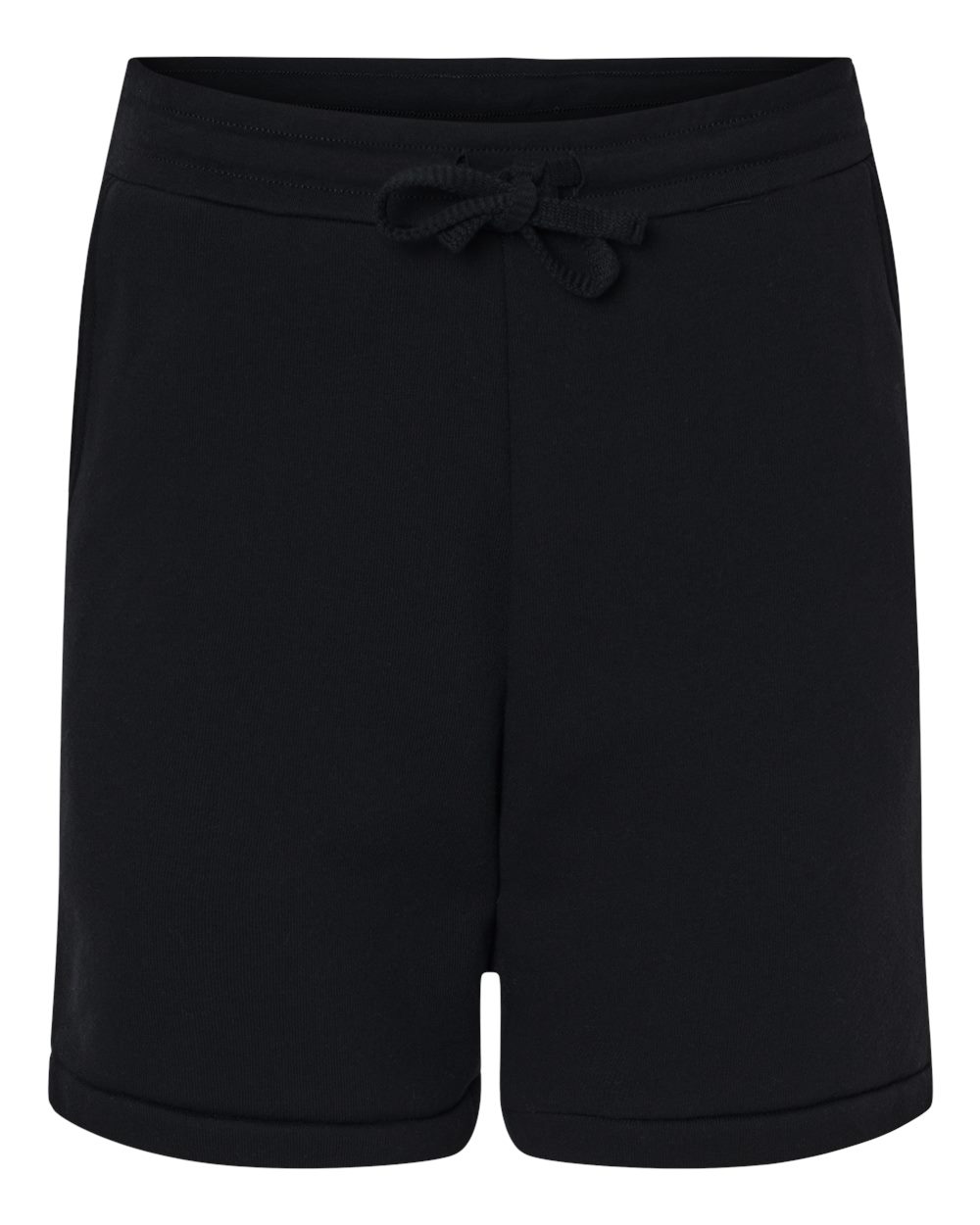 Unisex Sponge Fleece Shorts - Front - B65806502 - Black