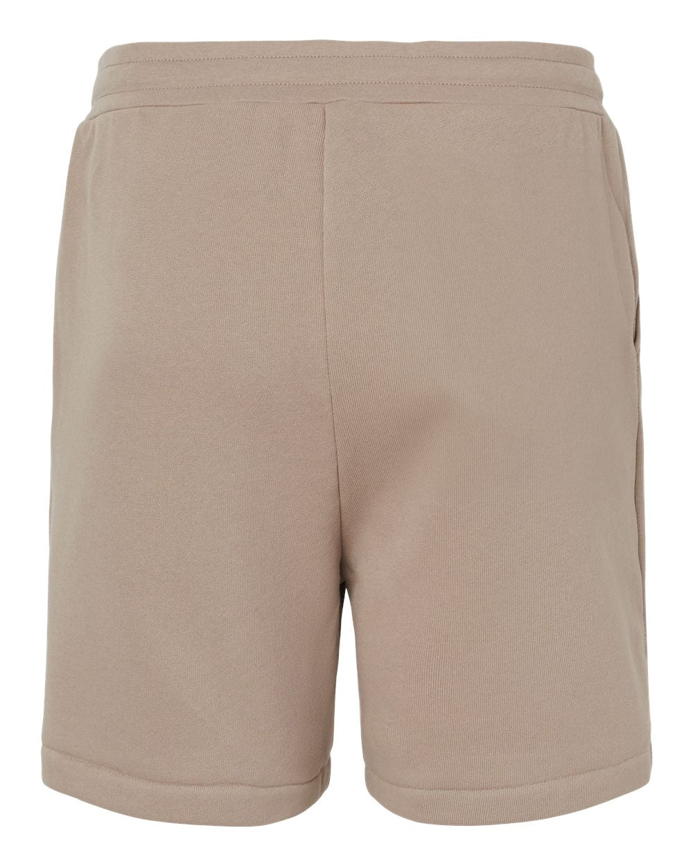 Unisex Sponge Fleece Shorts - Back - B65806362 - Tan