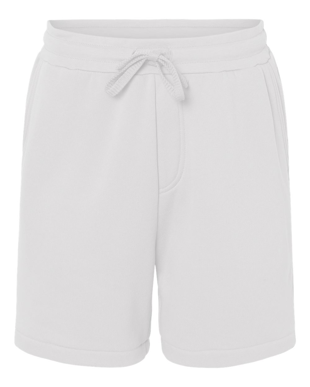 Unisex Sponge Fleece Shorts - Front - B65806002 - White