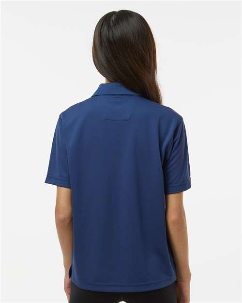 Youth Saratoga Performance Mini Mesh Polo - OnModelBack - B11171652 - Navy