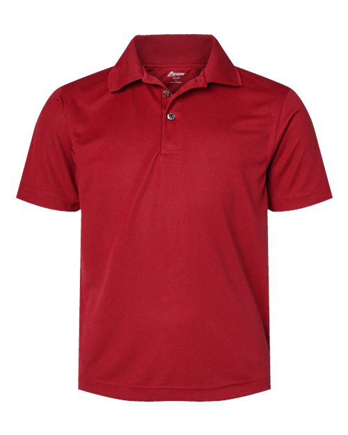 Youth Saratoga Performance Mini Mesh Polo - Front - B11171102 - Red
