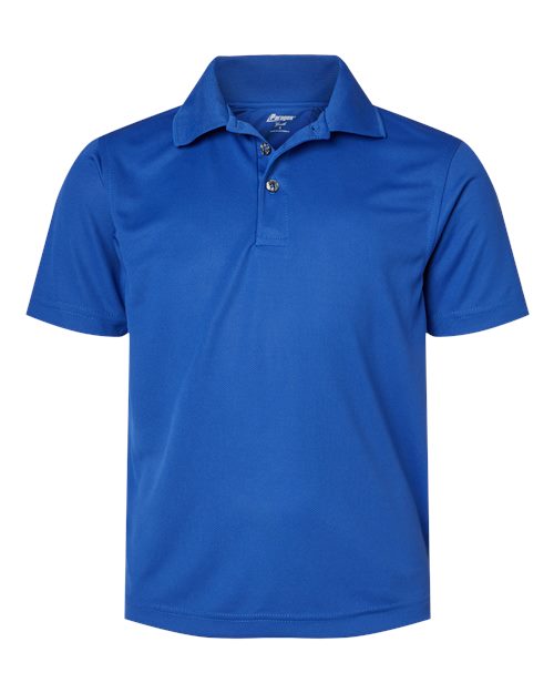 Youth Saratoga Performance Mini Mesh Polo - Front - B11171752 - Royal