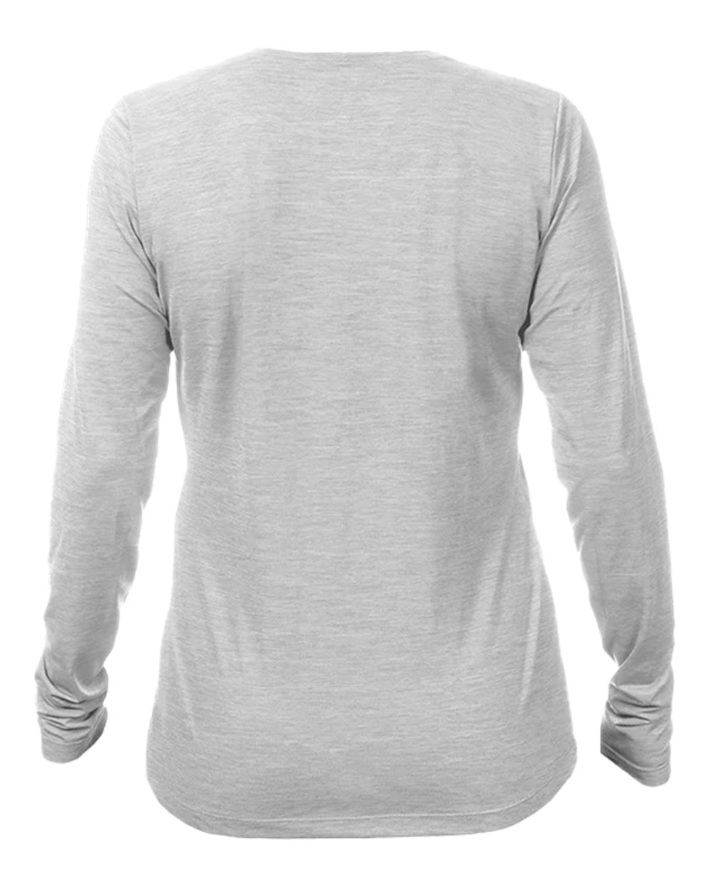 Women's Breeze Tech Long Sleeve T-Shirt - Back - B00533092 - Alloy Heathered