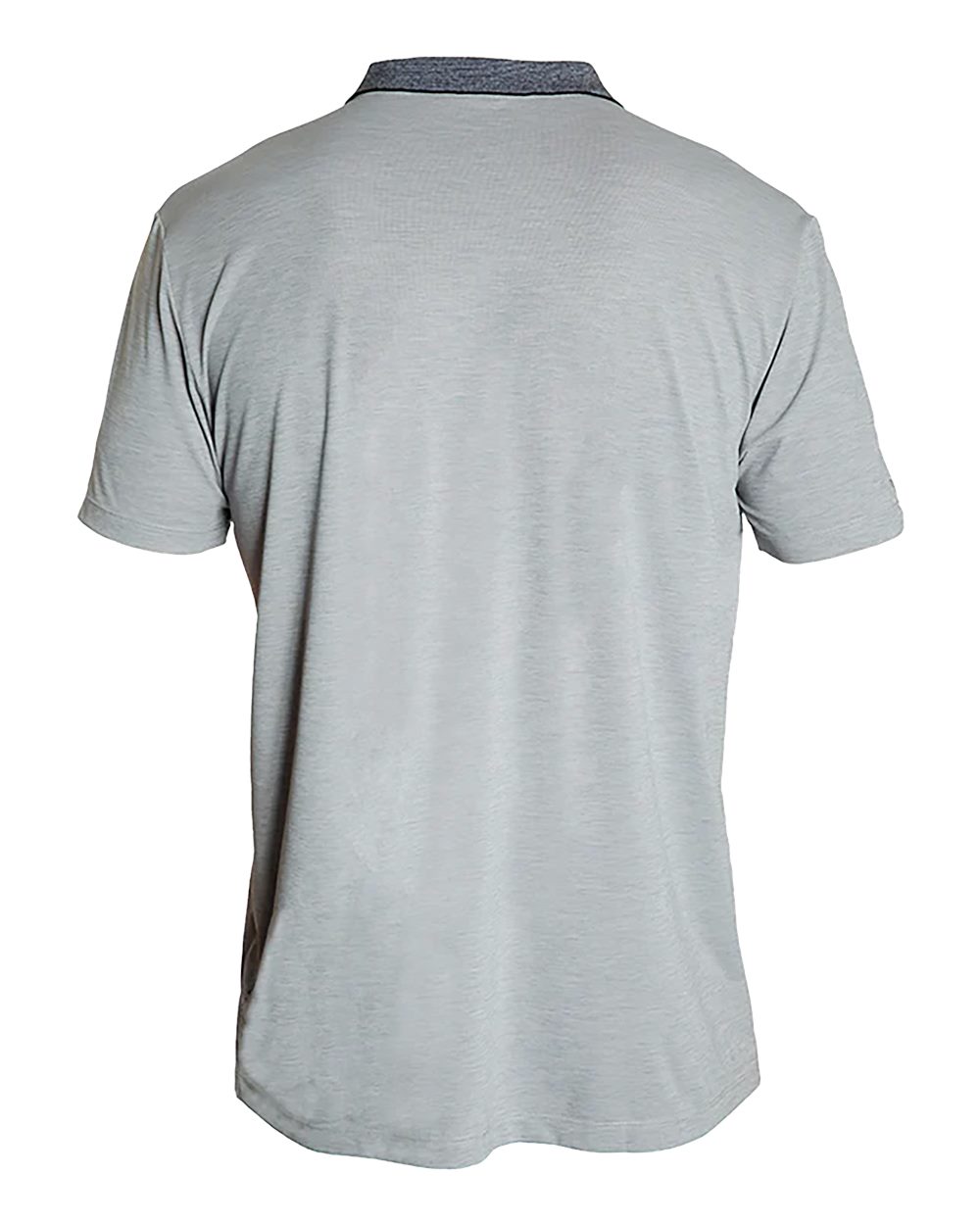Men's Transit Tech Polo - Back - B00633093 - Alloy Heathered