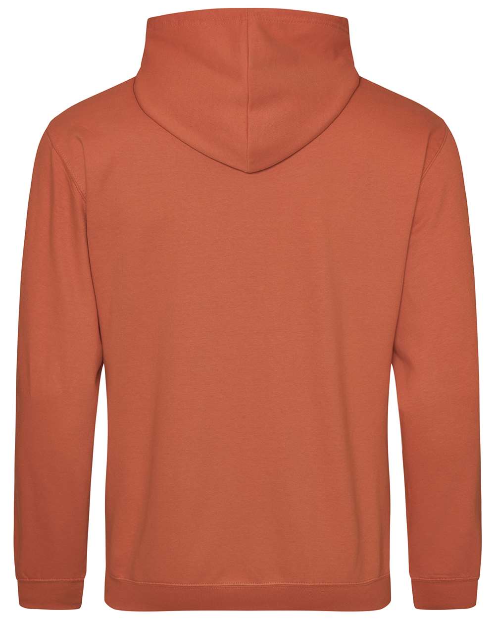 Unisex College Hooded Sweatshirt - Back - B10001033 - Burnt Orange
