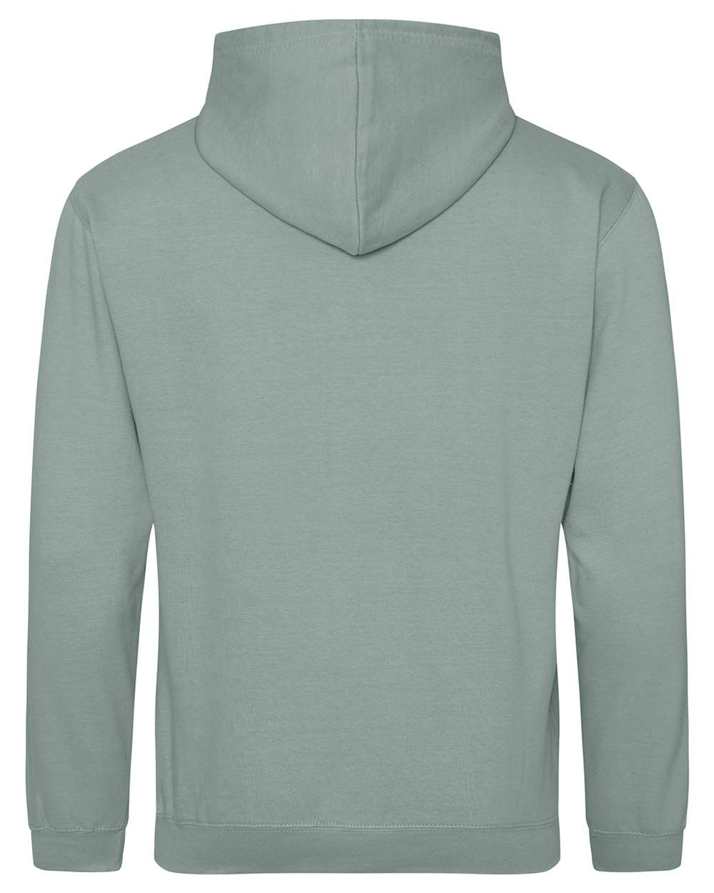 Unisex College Hooded Sweatshirt - Back - B10001073 - Dusty Green