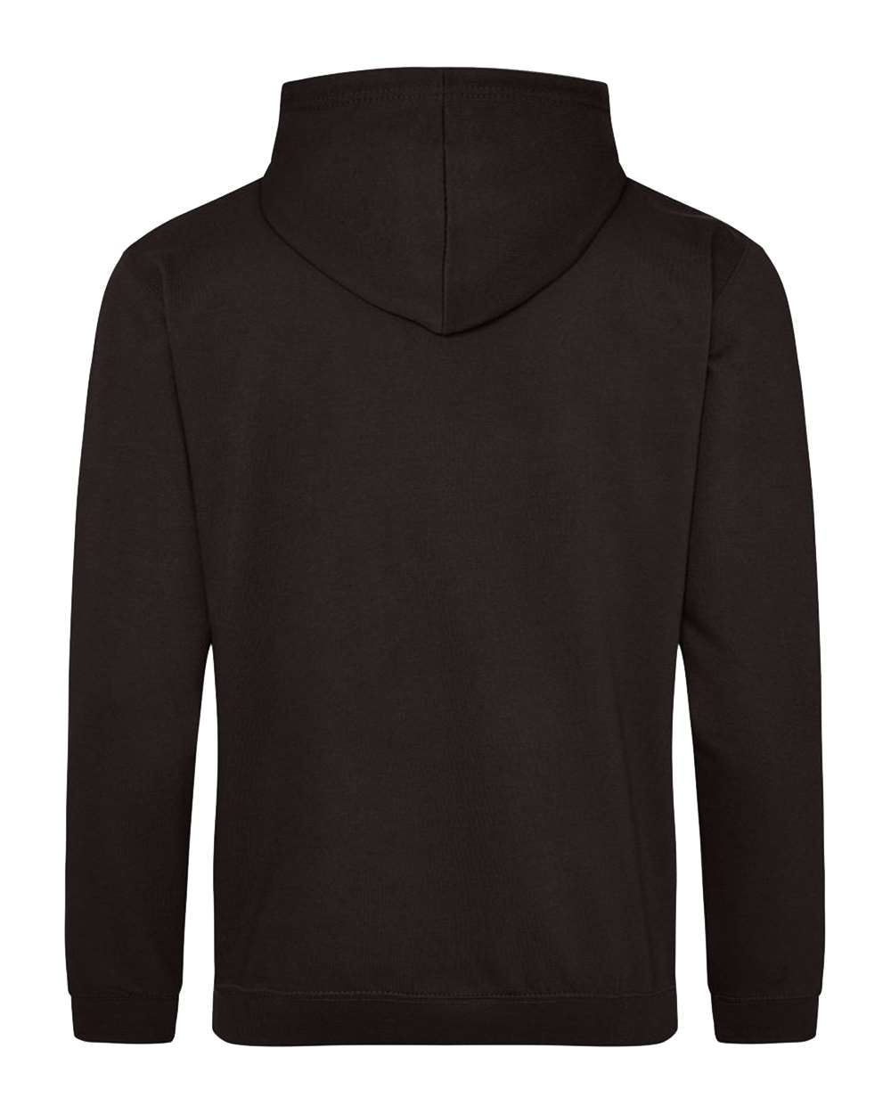 Unisex College Hooded Sweatshirt - Back - B10001103 - Jet Black