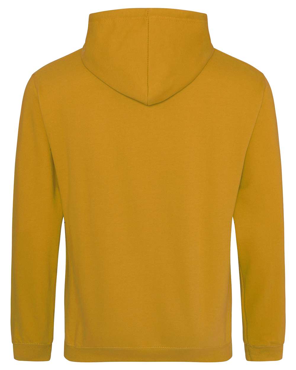 Unisex College Hooded Sweatshirt - Back - B10001113 - Mustard