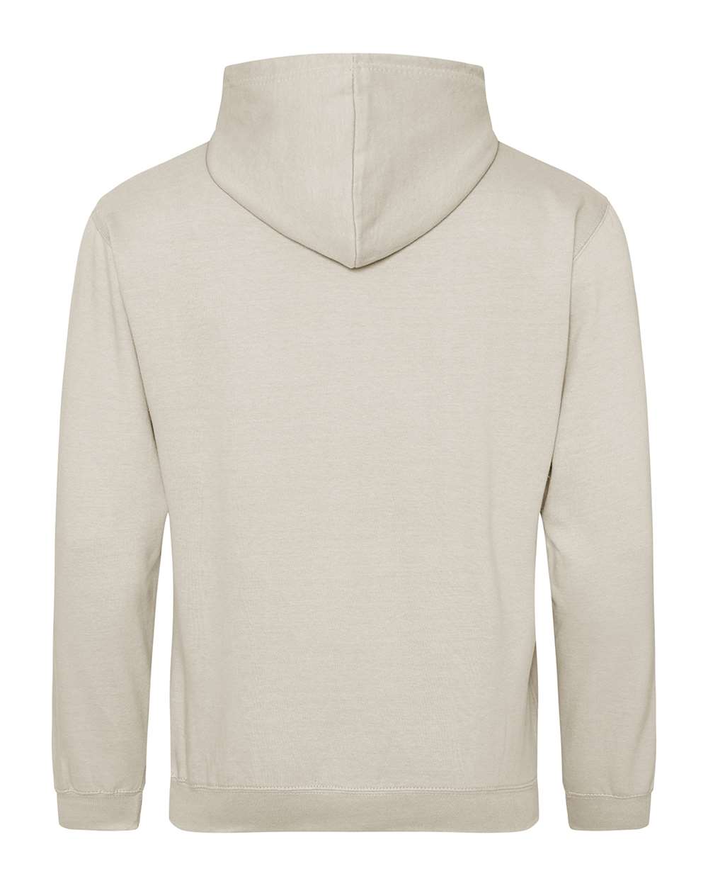 Unisex College Hooded Sweatshirt - Back - B10001223 - Natural Stone