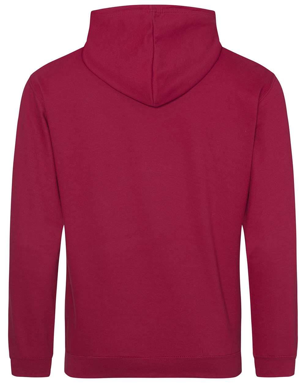 Unisex College Hooded Sweatshirt - Back - B10001283 - Red Hot Chilli