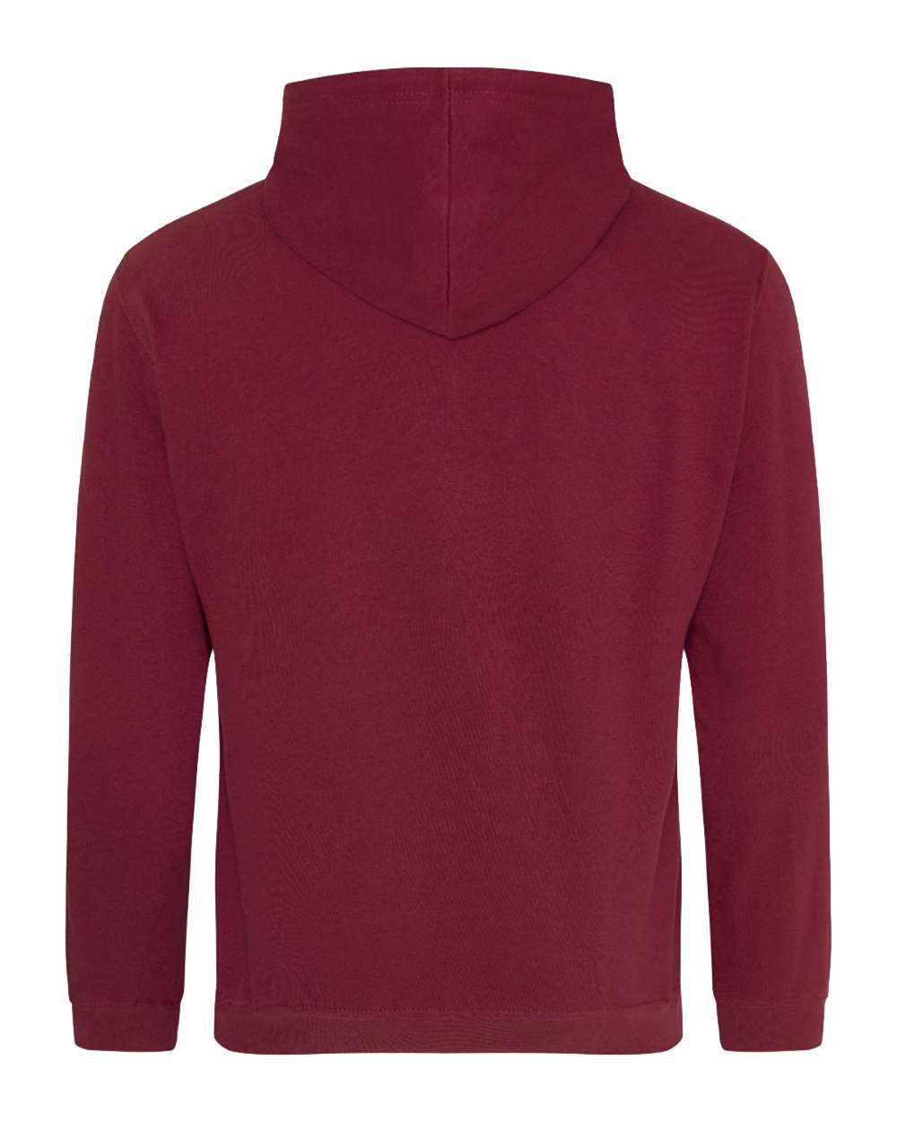 Unisex College Hooded Sweatshirt - Back - B10001323 - Burgundy
