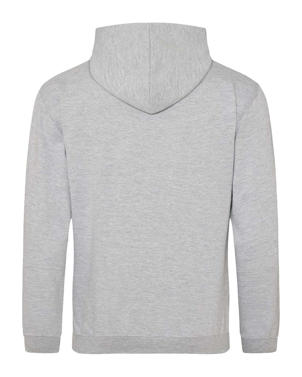 Unisex College Hooded Sweatshirt - Back - B10001353 - Heather Grey