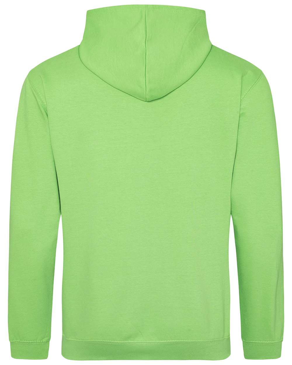 Unisex College Hooded Sweatshirt - Back - B10001473 - Lime Green