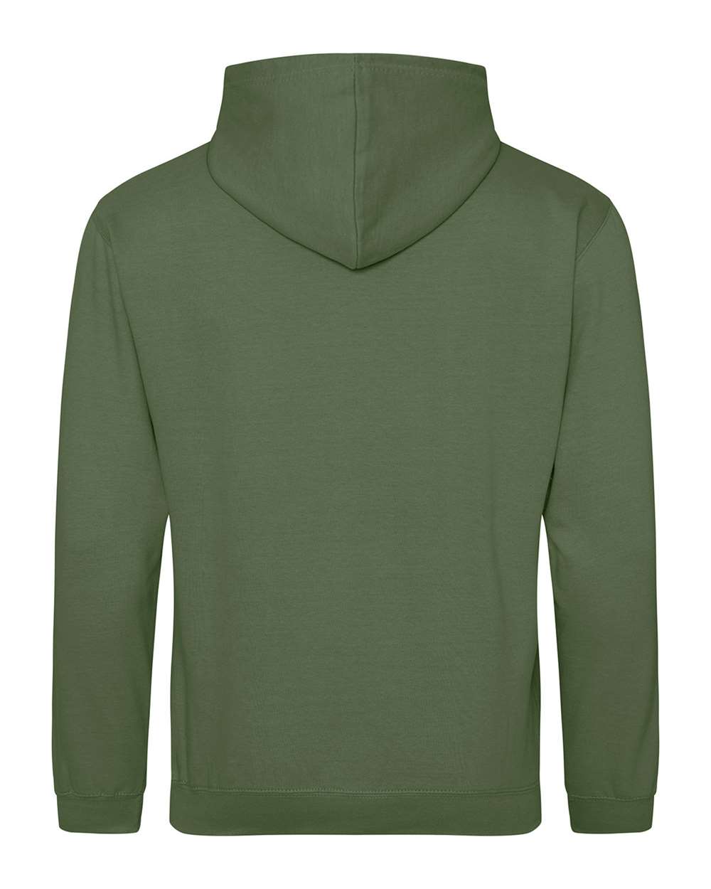Unisex College Hooded Sweatshirt - Back - B10001553 - Earthy Green
