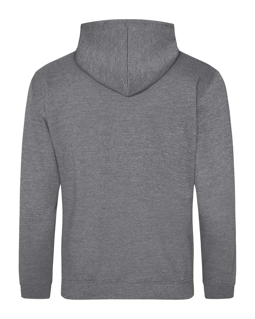 Unisex College Hooded Sweatshirt - Back - B10001593 - Graphite Heather