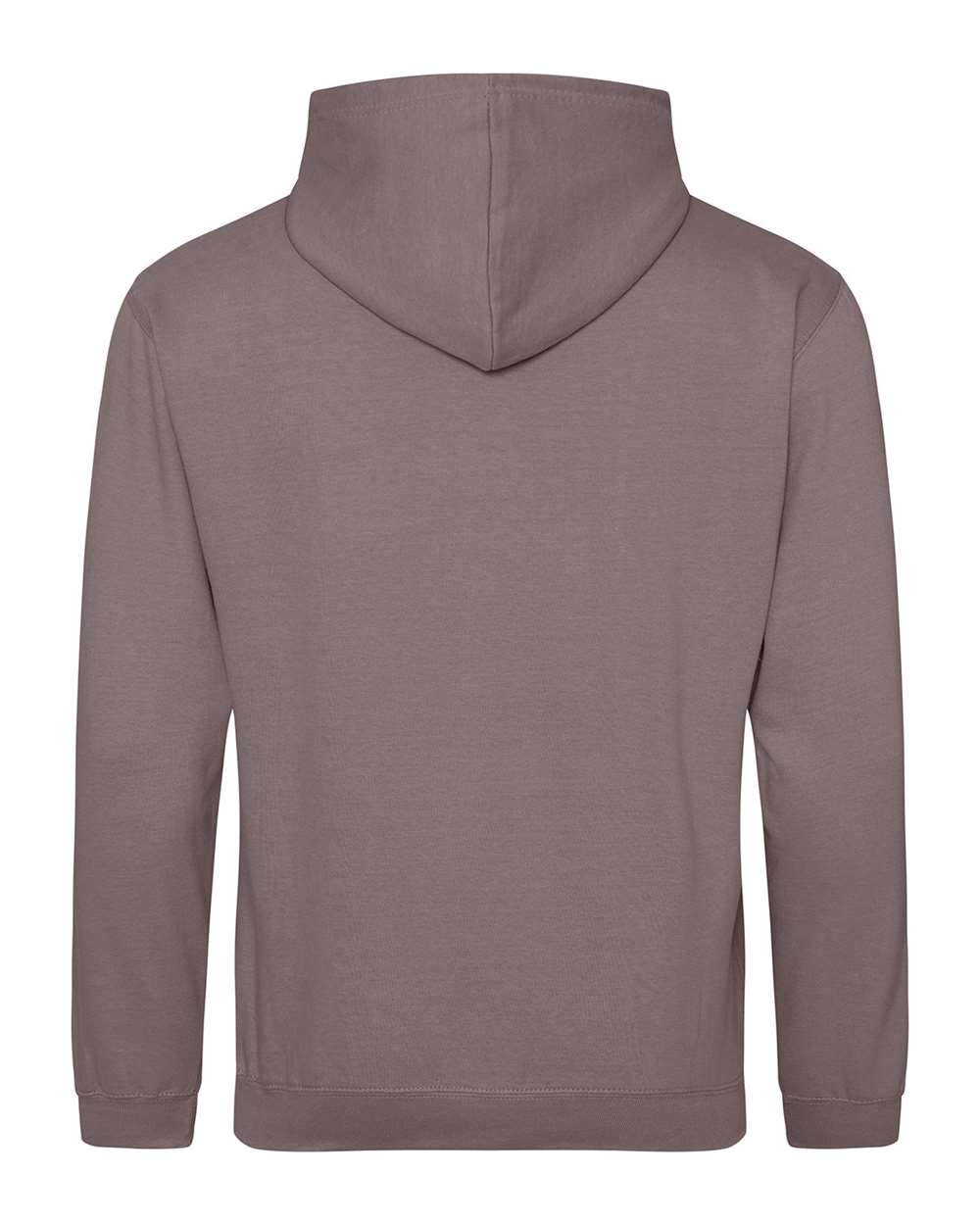 Unisex College Hooded Sweatshirt - Back - B10001603 - Mocha Brown