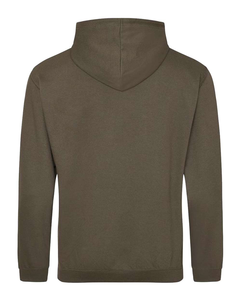 Unisex College Hooded Sweatshirt - Back - B10001624 - Olive Green