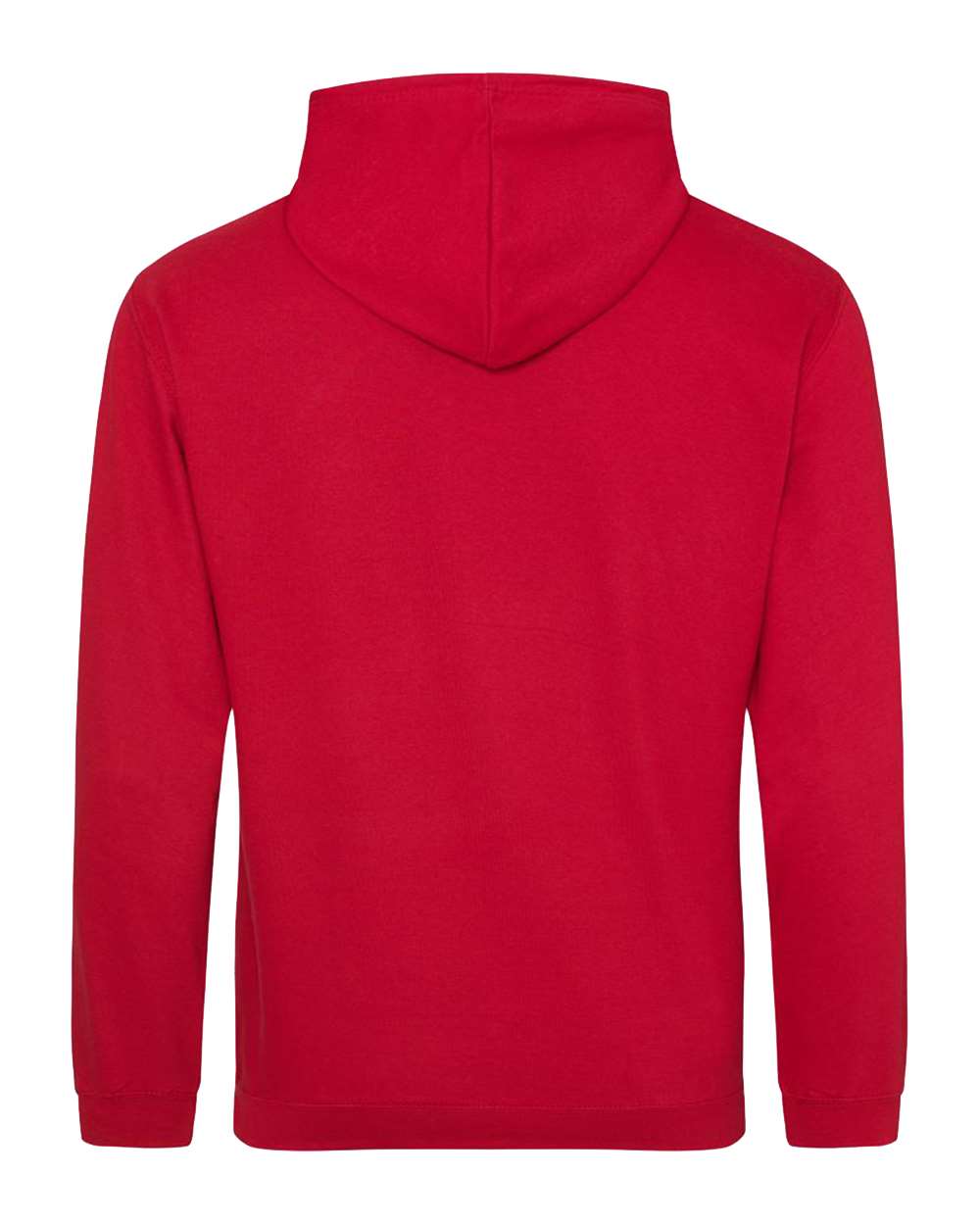 Unisex College Hooded Sweatshirt - Back - B10001703 - Fire Red