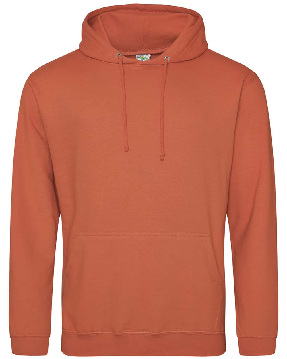 Unisex College Hooded Sweatshirt - Front - B10001033 - Burnt Orange