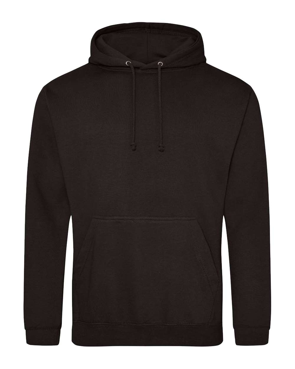 Unisex College Hooded Sweatshirt - Front - B10001103 - Jet Black