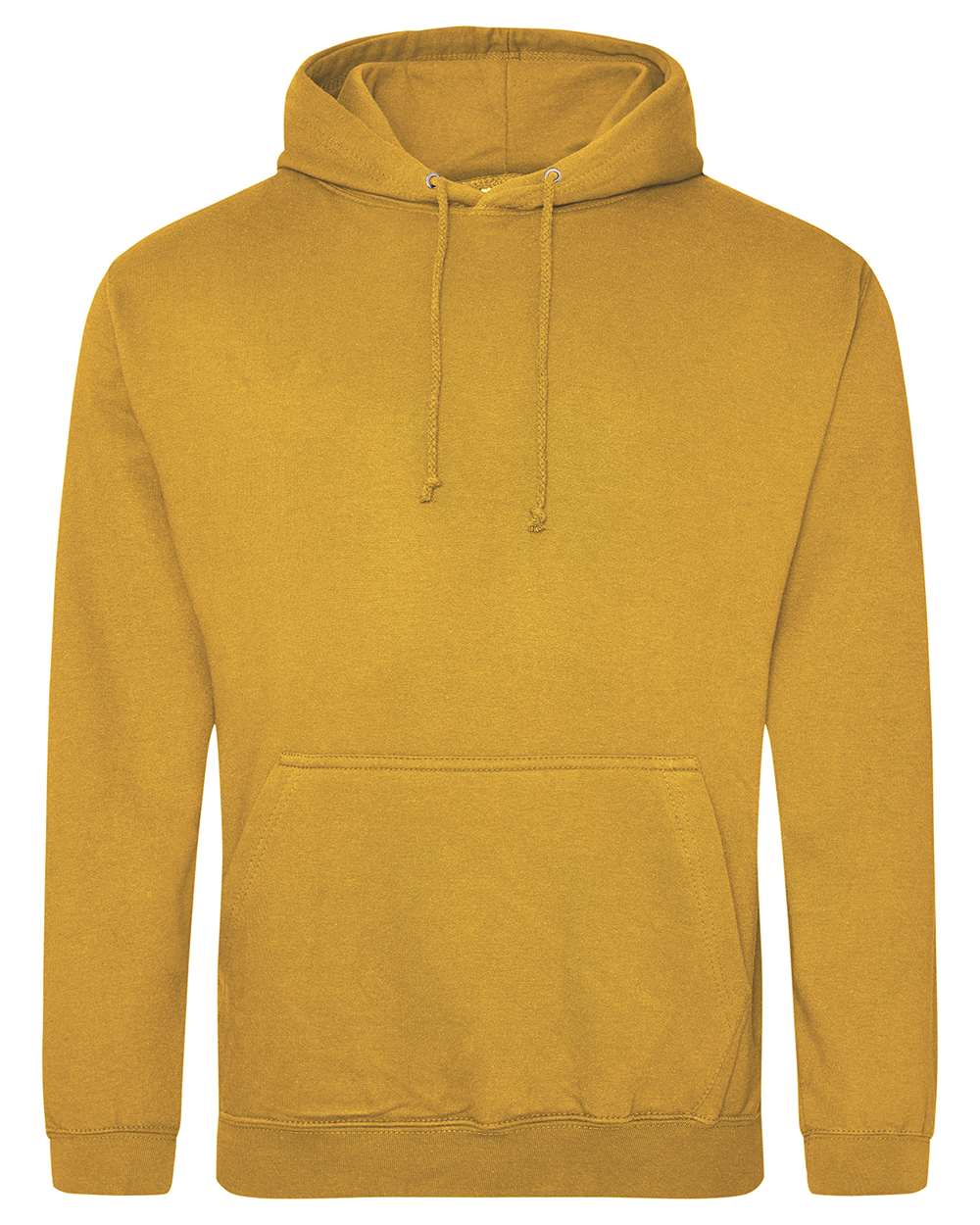 Unisex College Hooded Sweatshirt - Front - B10001113 - Mustard
