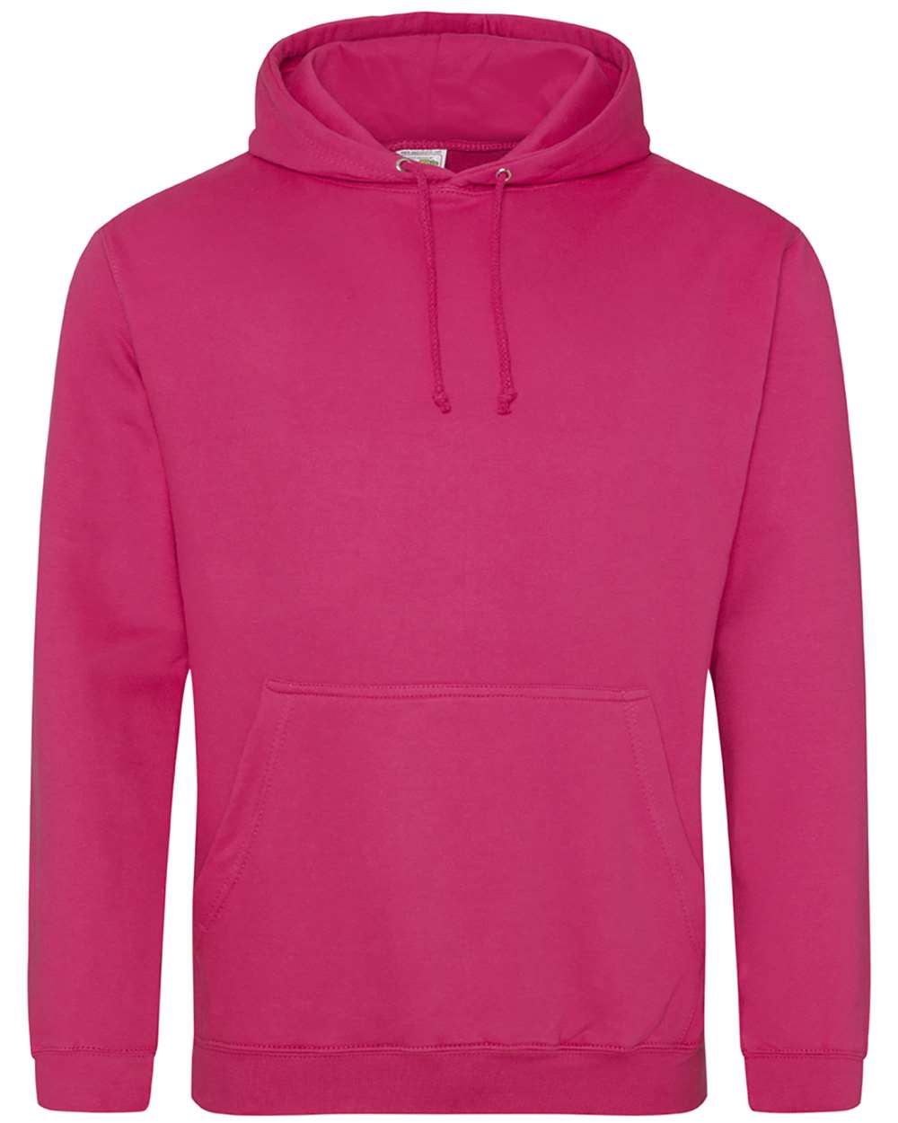 Unisex College Hooded Sweatshirt - Front - B10001423 - Hot Pink