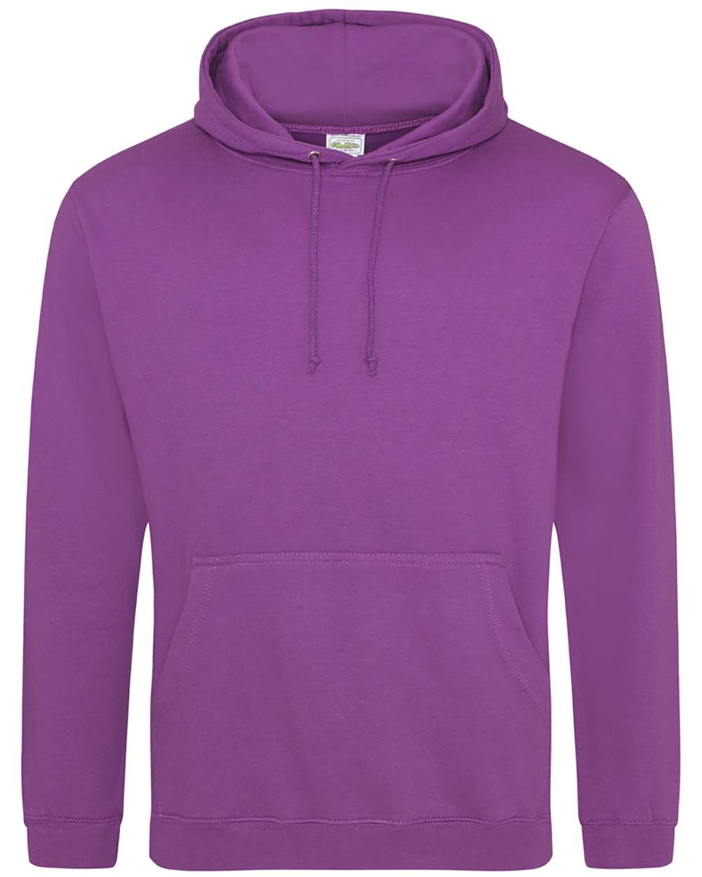 Unisex College Hooded Sweatshirt - Front - B10001483 - Magenta Magic
