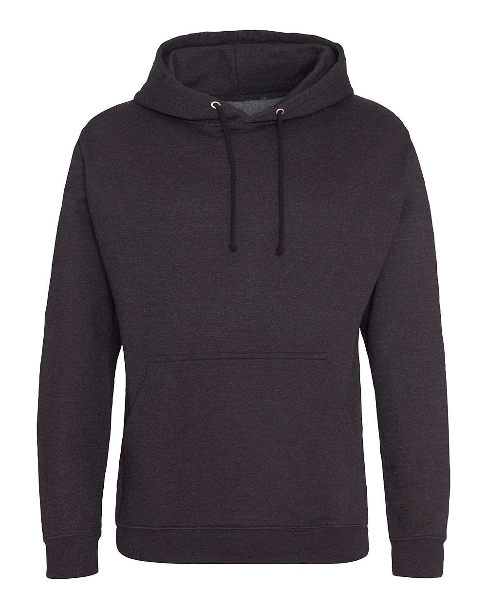 Unisex College Hooded Sweatshirt - Front - B10001503 - Black Smoke
