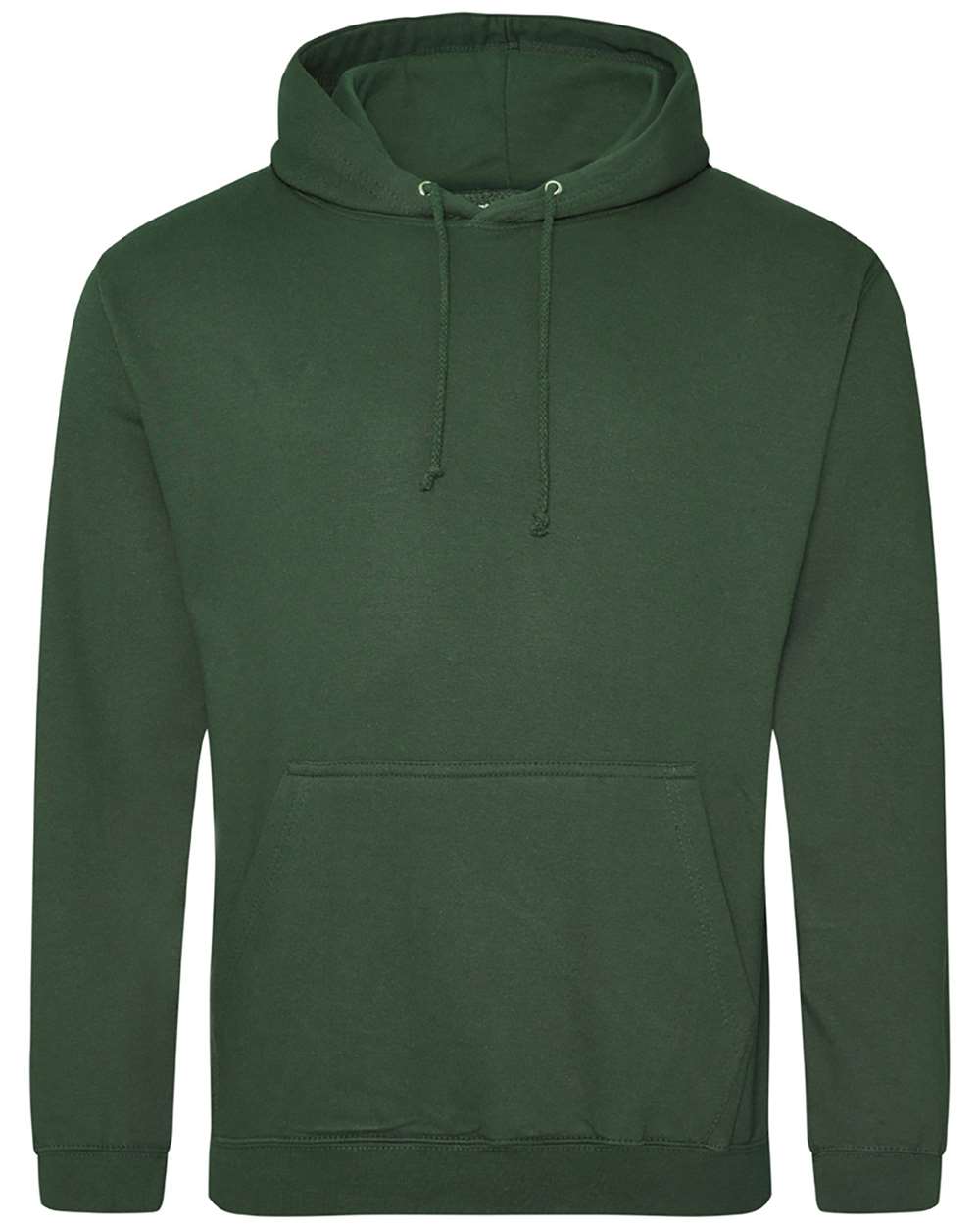 Unisex College Hooded Sweatshirt - Front - B10001543 - Bottle Green