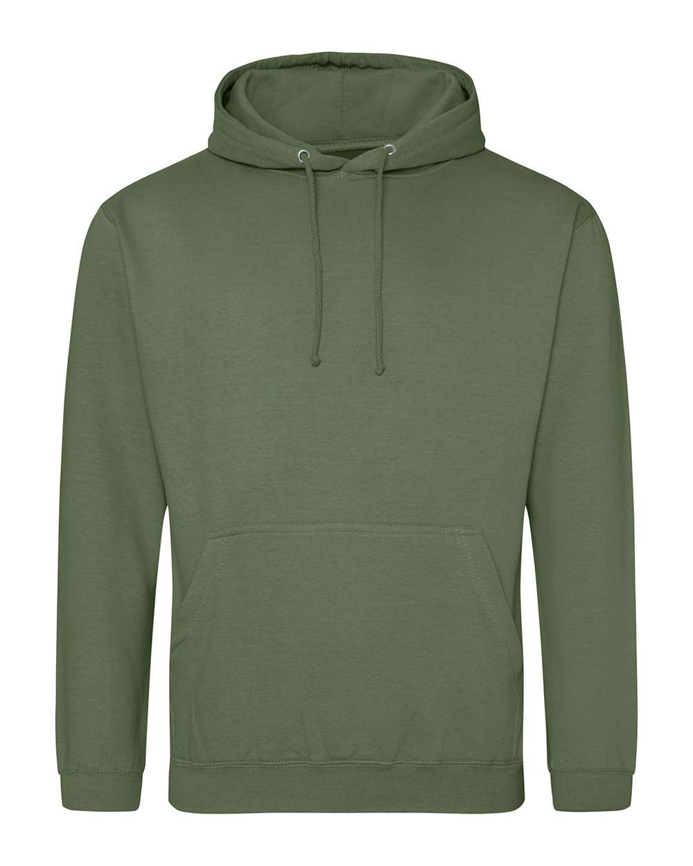 Unisex College Hooded Sweatshirt - Front - B10001553 - Earthy Green