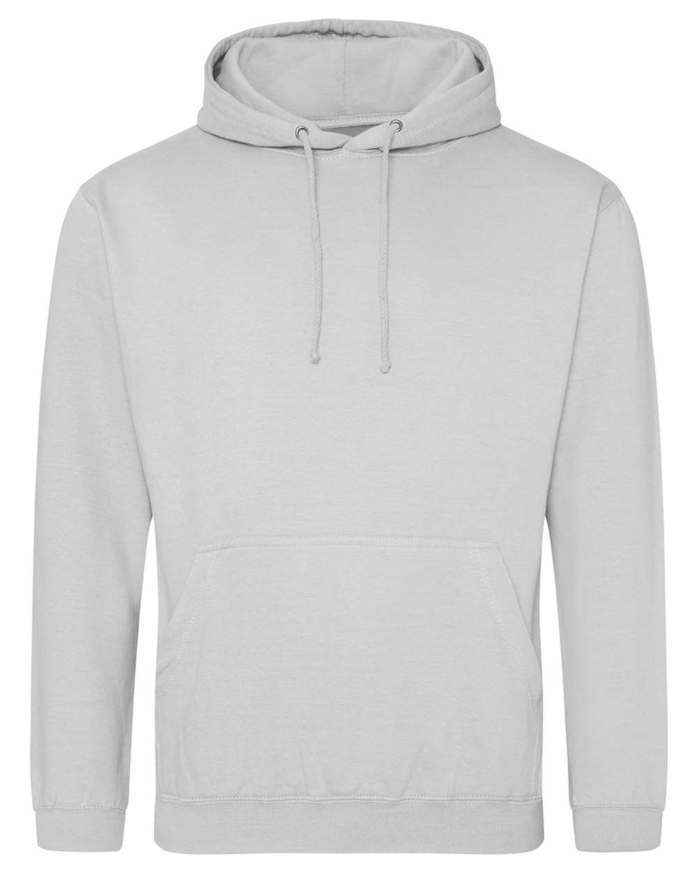 Unisex College Hooded Sweatshirt - Front - B10001563 - Moondust Grey