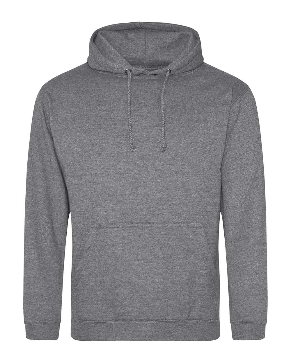 Unisex College Hooded Sweatshirt - Front - B10001593 - Graphite Heather