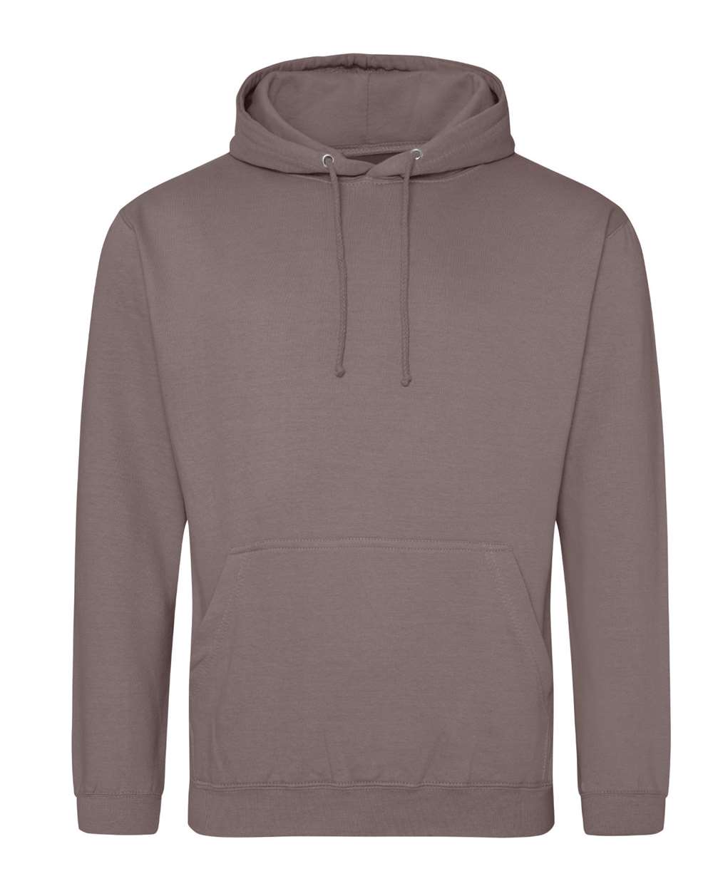 Unisex College Hooded Sweatshirt - Front - B10001603 - Mocha Brown