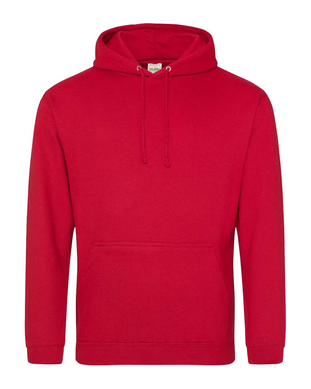 Unisex College Hooded Sweatshirt - Front - B10001703 - Fire Red