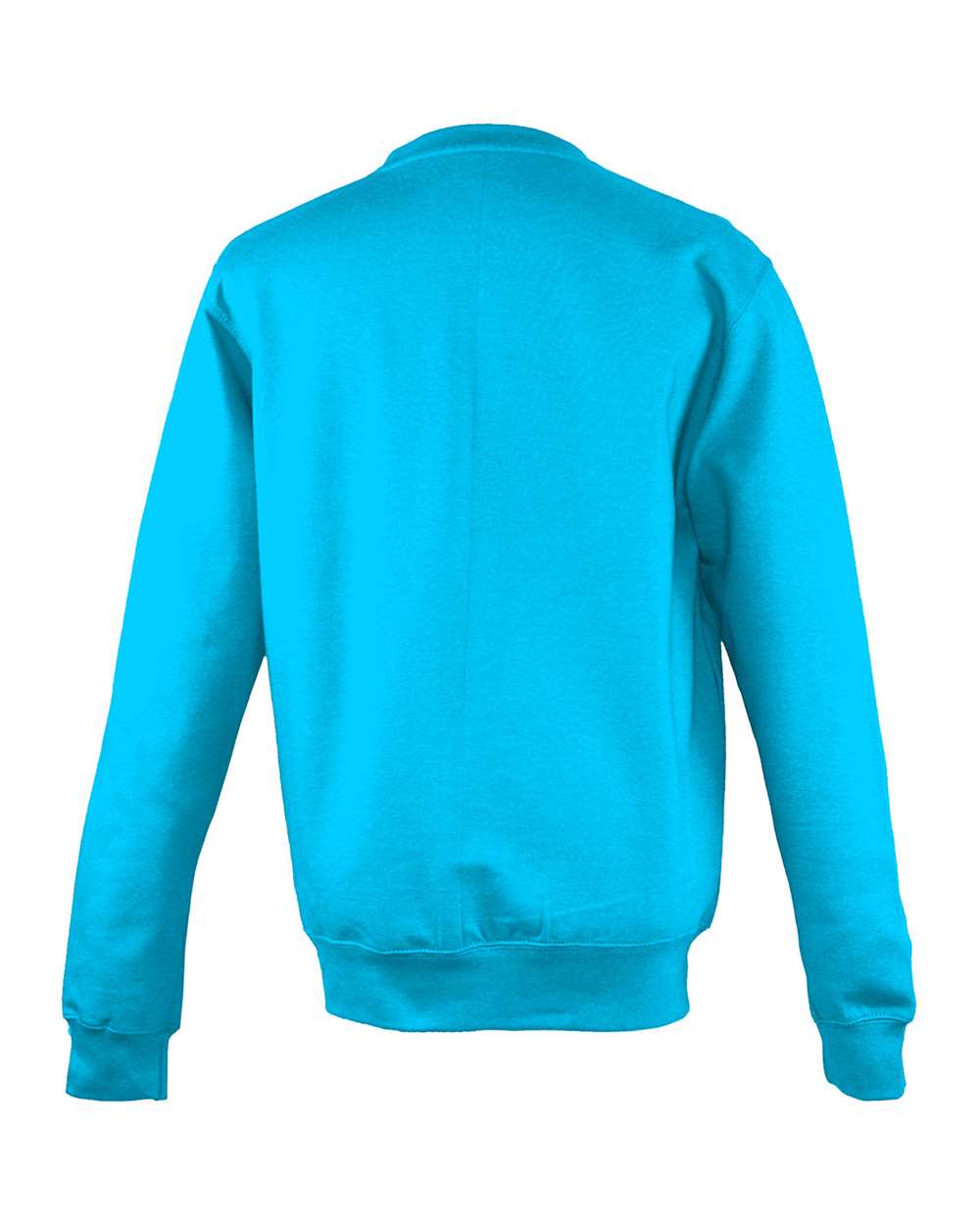 Unisex College Crewneck Sweatshirt - Back - B10101143 - Hawaiian Blue