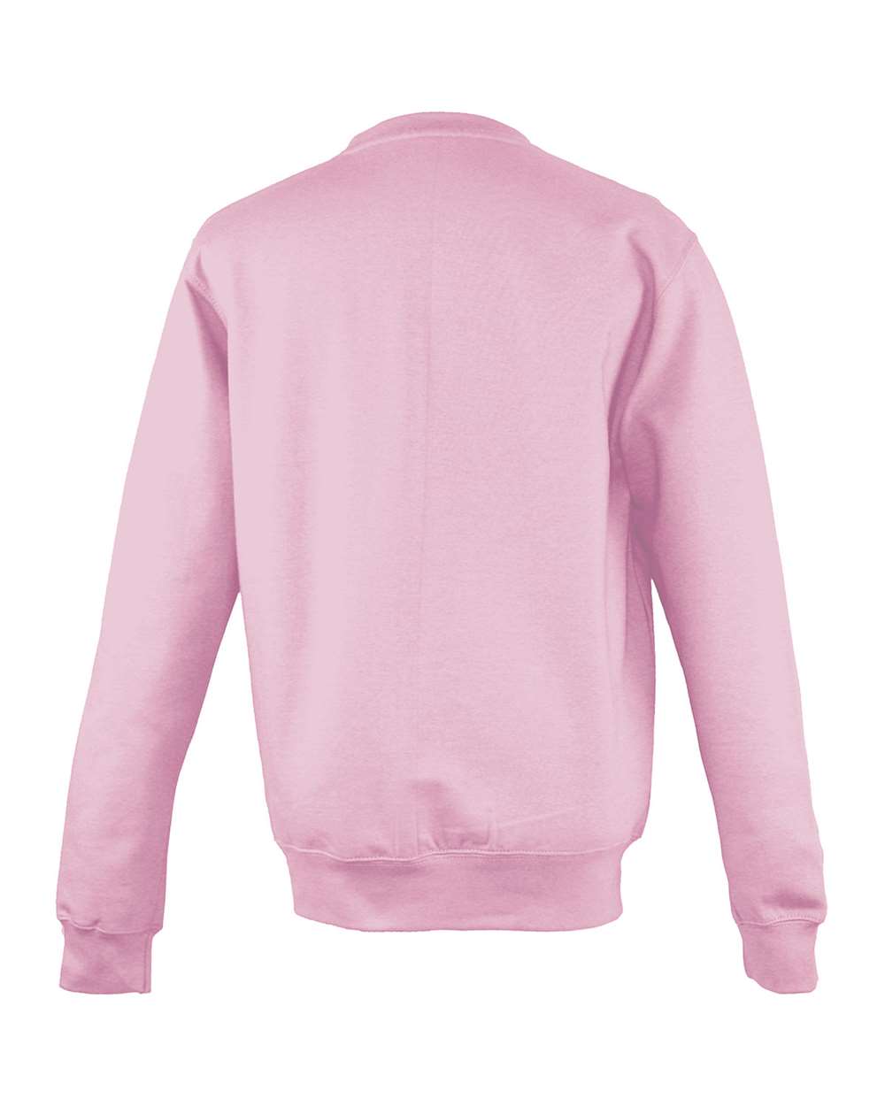 Unisex College Crewneck Sweatshirt - Back - B10101303 - Baby Pink
