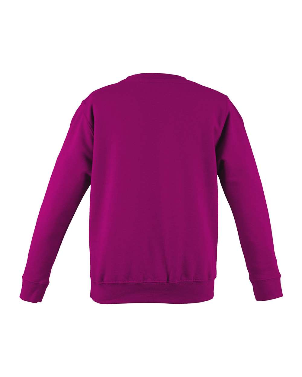 Unisex College Crewneck Sweatshirt - Back - B10101313 - Hot Pink