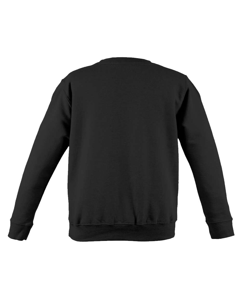 Unisex College Crewneck Sweatshirt - Back - B10101503 - Jet Black