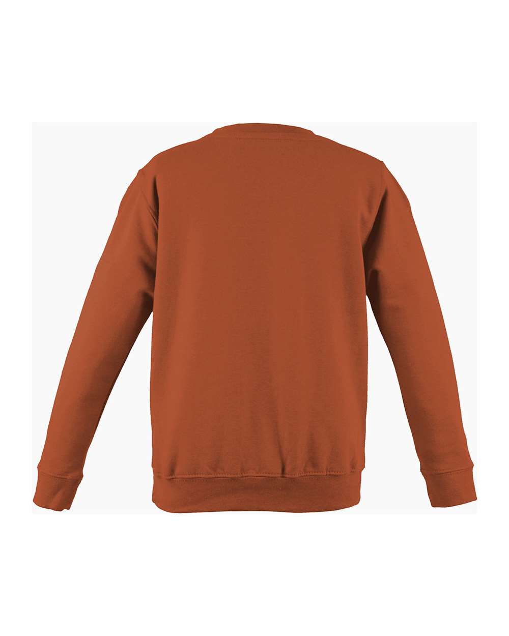 Unisex College Crewneck Sweatshirt - Back - B10101663 - Burnt Orange